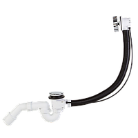 Автоматический сифон для ванны, длина перелива 530мм, цвет хром (1 сорт) (STY-536-AK) SKU_1207