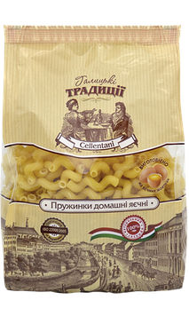 Макарони пружинки домашні яєчні Галицькі традиції, 400 г