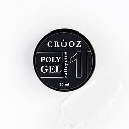 Полігель Crooz Polygel 01 Clear, 30 мл (банка)