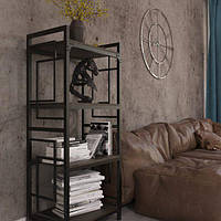 Стелаж 4 полиці Квадро Метал-Дизайн Лофт