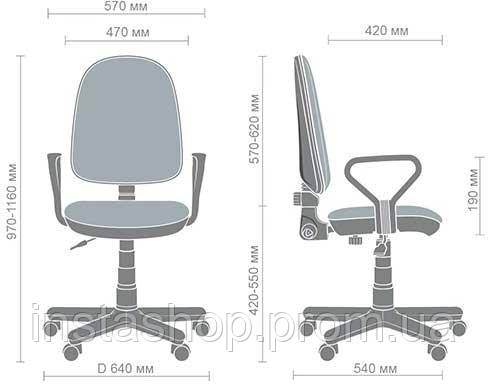 Кресло AMF Art Metal Furniture Комфорт Нью АМФ-1 А-2 Серое IP, код: 2736505 - фото 2 - id-p2070584944