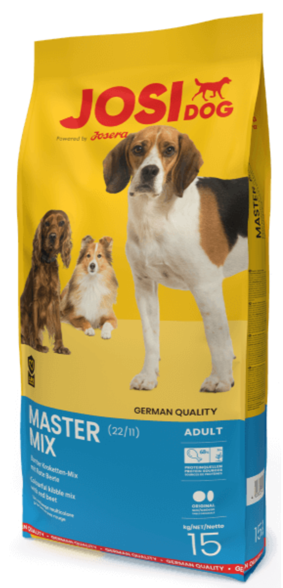 Josera JosiDog Master Mix 15 кг — мікс різнобарвних крокетів для собак