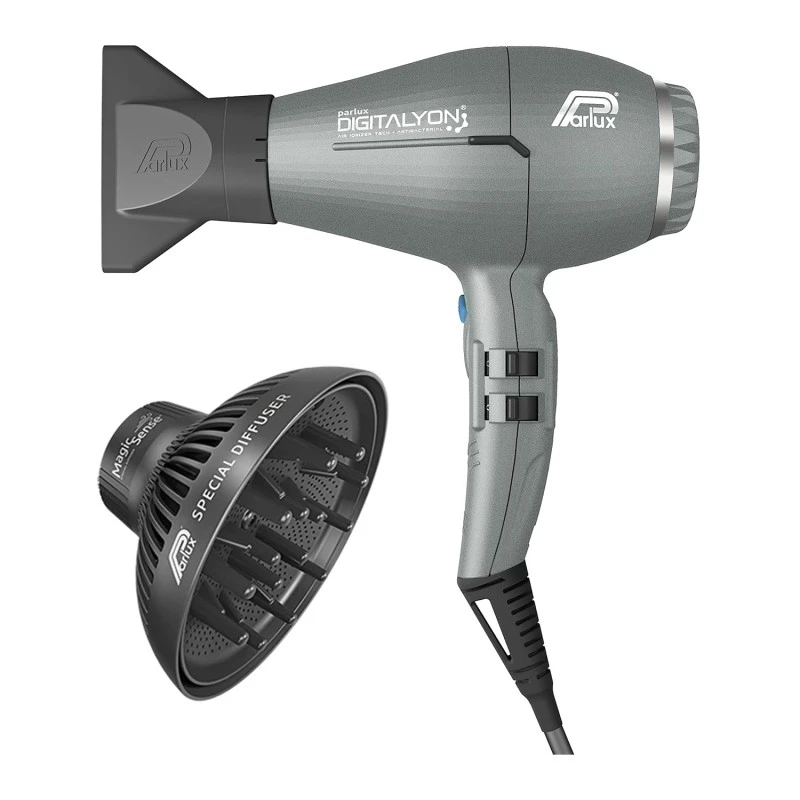 Професійний фен Parlux Digitalyon Glitter Grey + Magic Sense (DGALYMASITG)