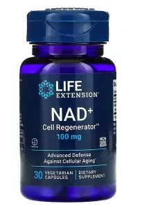 Life Extension, NAD+ Cell Regenerator, відновлювач клітин, 100 мг, 30 вегетаріанських капсул, фото 1