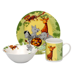 Набор посуды детск. Limited Edition JUNGLE /3 пр. короб (YF6030)