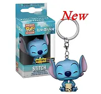 Фигурка брелок Funko Pop Лило и Стич Lilo and Stitch Sitting with a cocktail 4 см