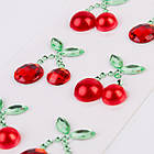 Аплікація SANTI зі страз самоклеючих Вишеньки 7х14 см, фото 2