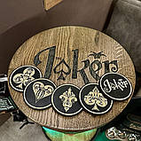 Бочка бар у червоному кольорі на коліщатках із підсвіткою, наливатором, оригінальний подарунок босу, від колективу, фото 3