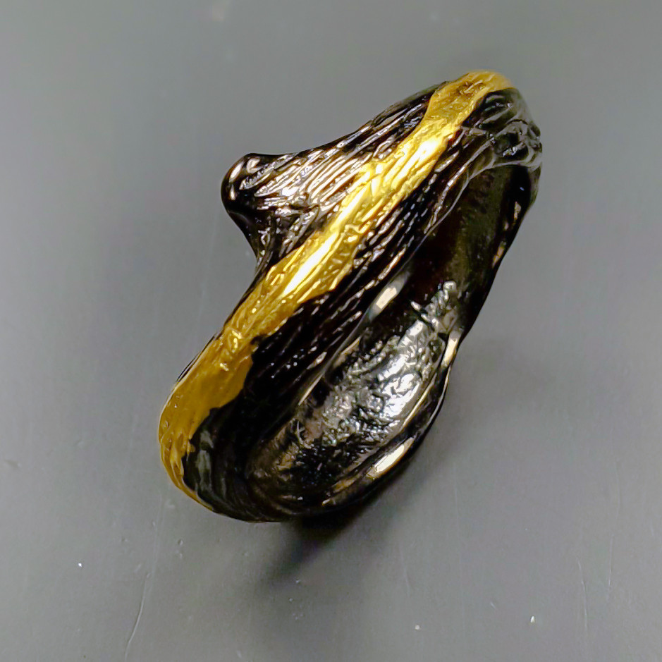 Срібна каблучка Арт Деко, 2162КС
