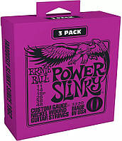 Струны для электрогитары 3 Sets Ernie Ball 3220 Power Slinky Nickel Wound 11 48 TE, код: 6555427