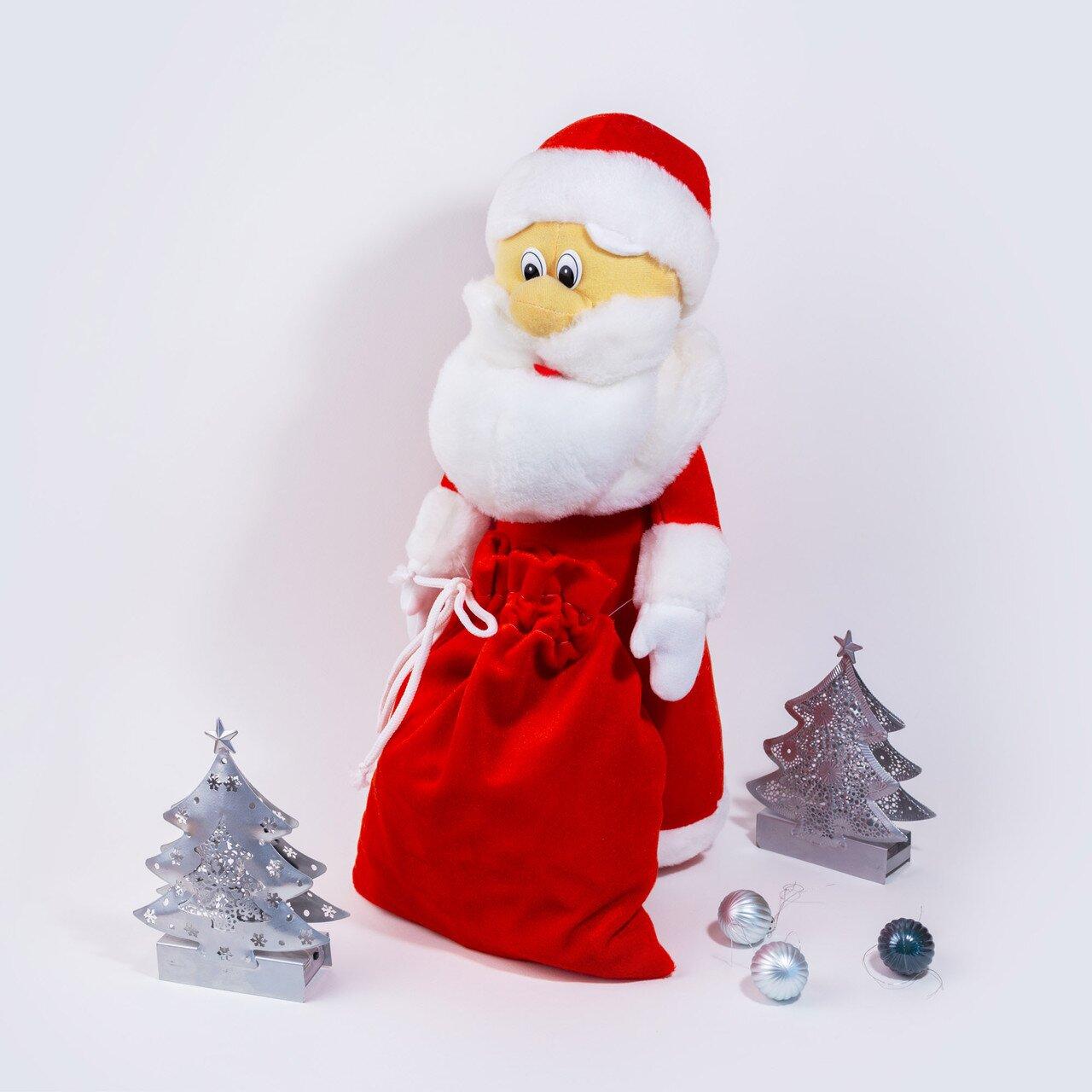 М'яка іграшка Zolushka Дід Мороз 43см червоний (ZL4571), фото 1