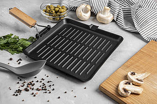 Сковорода RINGEL Essen сковорода-гриль 28 см б/кришки (RG-2308-28*28), фото 5