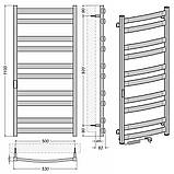 Рушникосушка електрична Flyme EF Atlant 1100L (терморегулятор, таймер) ліве підключення, фото 3
