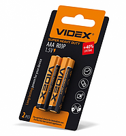 Батарейка Videx R3/AAA, солевая, 2шт