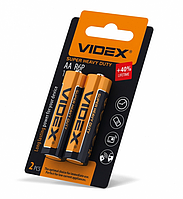 Батарейка Videx R6/AA, солевая, 2шт