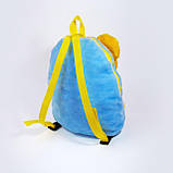 Рюкзак дитячий Zolushka Мишка 32см блакитно-жовтий (ZL2671), фото 2