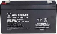 WA-670 Батарея аккумуляторная свинцово-кислотная Westinghouse 6V, 7Ah, terminal F2