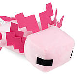 М'яка іграшка - цукерниця Titatin Аксолотль minecraft рожева 37 см (TT1019), фото 4