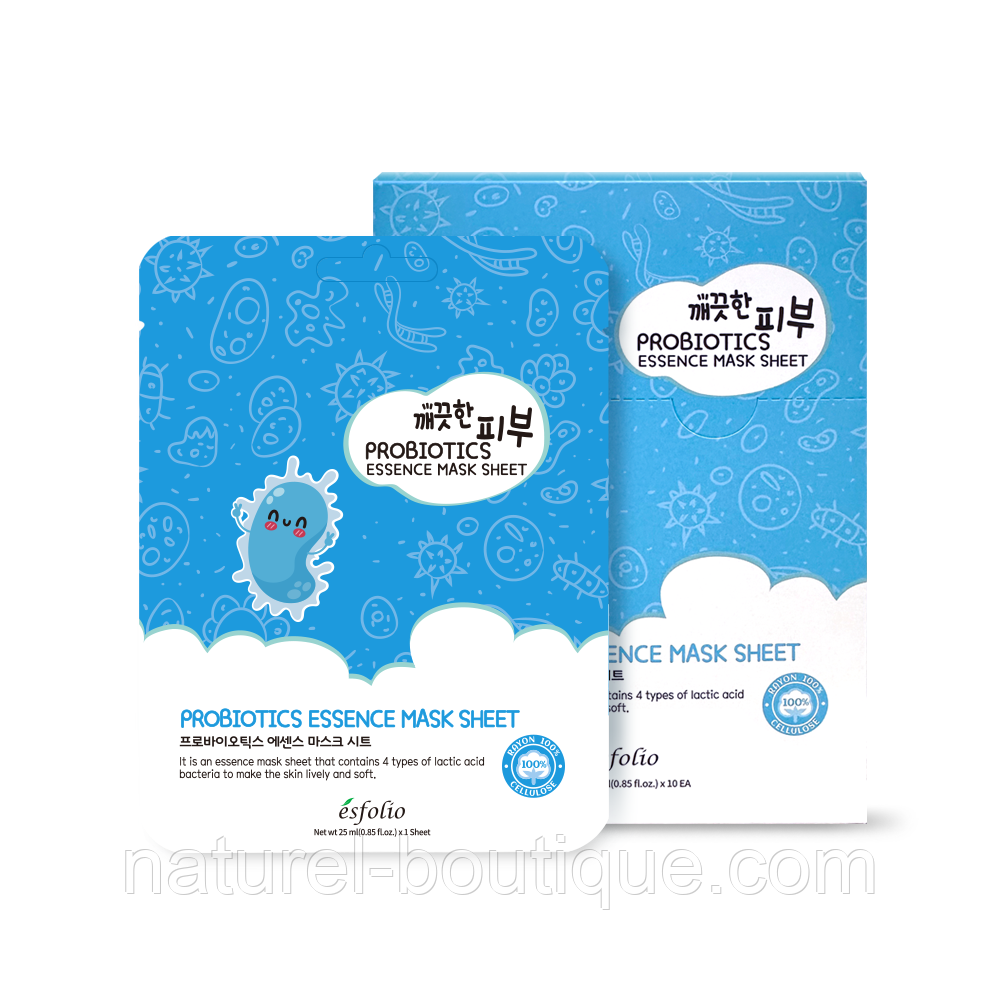 Маска Esfolio Pure Skin тканинна для обличчя з пробіотиками 25 мл