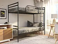 Двухъярусная  кровать железная,металлическая  80х190 см, COMFORT DUO ТМ МЕТАКАМ железная 80х200