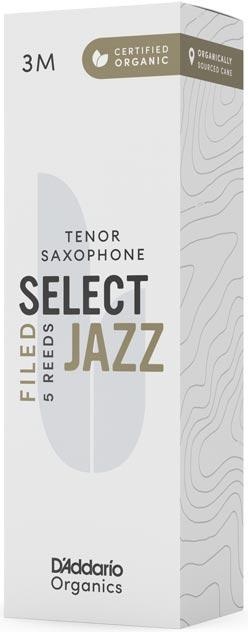 Трости для тенор-саксофона D'Addario ORGANIC SELECT JAZZ - TENOR SAX FILED 3M - 5 PACK, фото 1