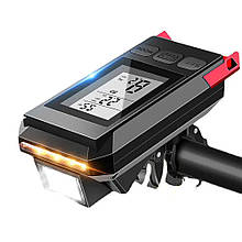 Велофара з комп'ютером та сигналом MT-088-T6, 450Lum, Waterproof