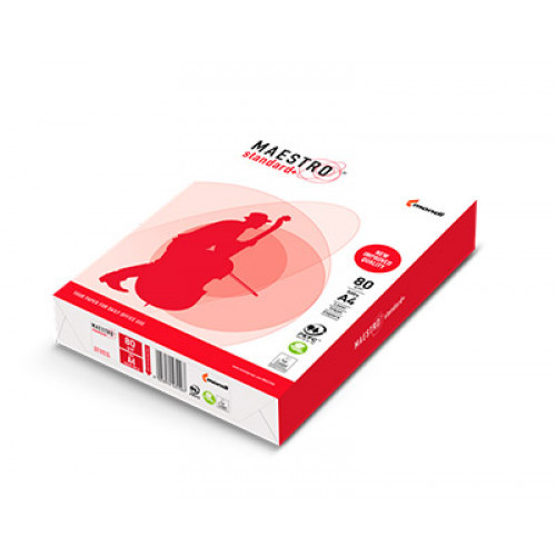 Папір офісний Maestro Standard+ A4 80 г/м2 клас B 500 аркушів, фото 1