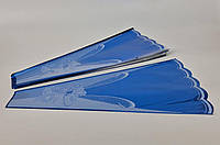 Конусная упаковка под цветы h60/ 8низ/32верх металл синий (100 шт) узор131 (2) (100 шт)