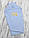 Дитячий махровий куточок рушник після купання з капюшоном для новонародженого 85х85 см 1567 СЛТ Блакитний, фото 2
