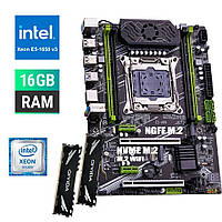 Комплект Pro V1 / Qiyida X99 E5-A99 LGA 2011-3 / Intel Xeon E5-1650v3 3.5-3.8 GHz / 16GB DDR4