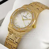 Женские наручные часы Audemars Piguet Quartz Gold White Dimond кварцевые