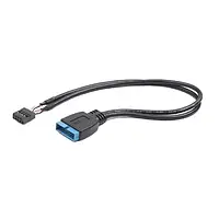 Дата-кабель Cablexpert CC-U3U2-01 0.3m USB (тато) - USB (мама) Black