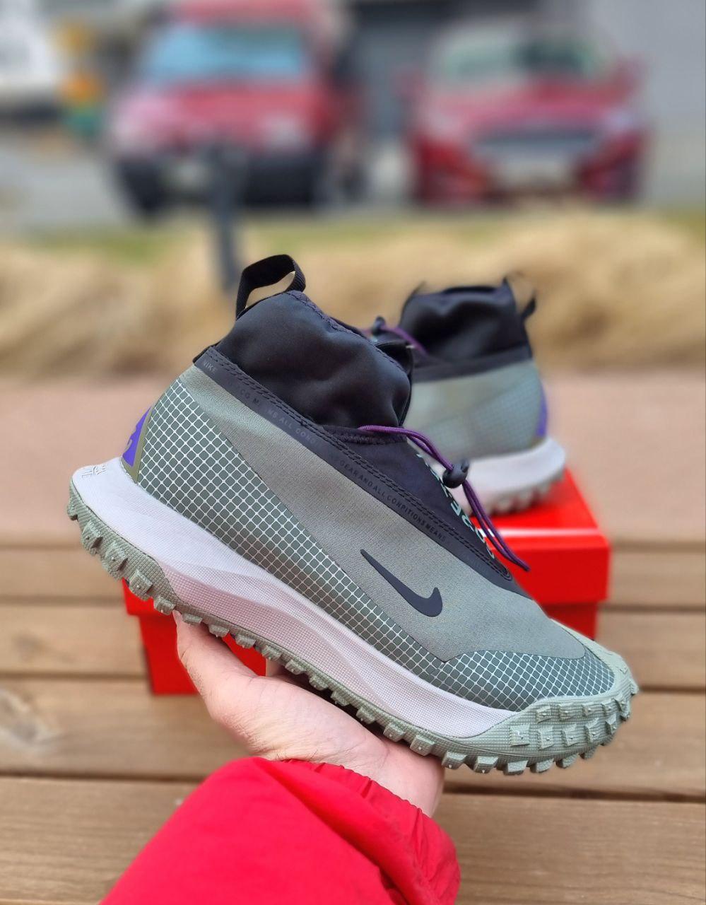 Зимові Чоловічі Кросівки Nike ACG Mountain Fly Gore-Tex Khaki / Найк АСГ Маунтін Флай Гор Текс Хакі