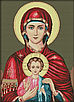 Набір для вишивання за нанесеною на канву схемою  "Madonna-and-child 1". AIDA 14CT printed, 44*57 см, фото 3