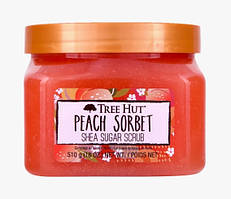 Персиковий цукровий скраб для тіла Tree Hut Peach Sorbet Sugar Scrub 510 г