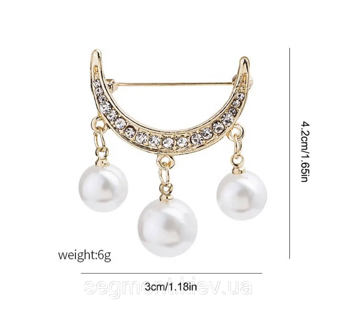 Брошка «Пристрази перлів»