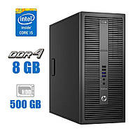 Компьютер HP EliteDesk 800 G2 Tower / Intel Core i5-6500 (4 ядра по 3.2 - 3.6 GHz) / 8 GB DDR4 / 500 GB HDD /