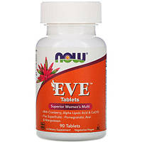 Витаминно-минеральный комплекс NOW Foods Eve Superior Women's Multi 90 Tabs NOW-03796 EV, код: 7518347