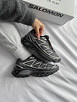 Зимові Чоловічі Кросівки Salomon XT-6 Advanced Gore-Tex Grey / Саломон ХТ-6 Адванст Гор Текс Сірі з Чорним, фото 5