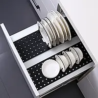 Органайзер для кришок і посуду телескопічний, регульований кухонний тримач для тарілок стійка для кришок