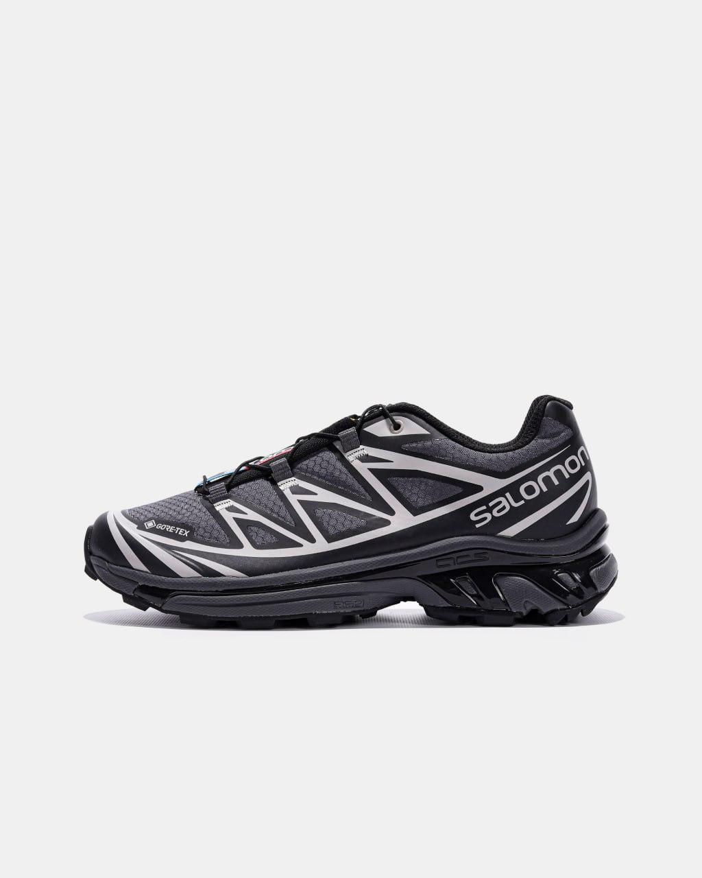 Зимові Чоловічі Кросівки Salomon XT-6 Advanced Gore-Tex Grey / Саломон ХТ-6 Адванст Гор Текс Сірі з Чорним