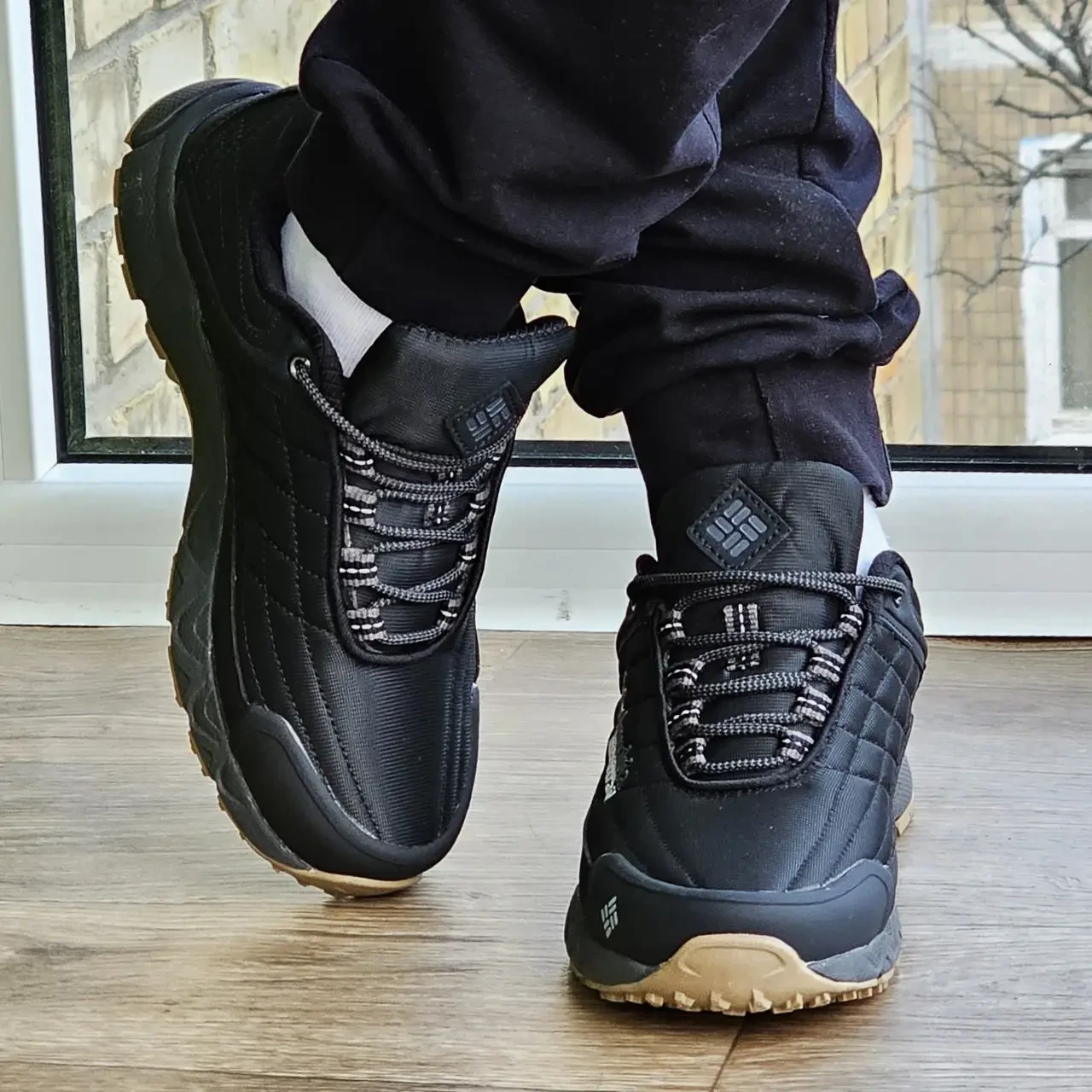 Кроссовки мужские термо Соluмbiа чёрные, зимние утеплённые кроссовки мужские (размеры в описании) - фото 2 - id-p2015751947