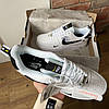 Кросівки Nike Air Force 1 07 low Utility Ultra White Black Найк Аїр Форси чорно-білі кеди низькі шкіряні жіночі чоловічі, фото 3
