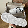 Кросівки Nike Air Force 1 07 low Utility Ultra White Black Найк Аїр Форси чорно-білі кеди низькі шкіряні жіночі чоловічі, фото 9