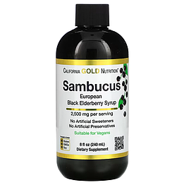 Adult Sambucus Elderberry California Gold Nutrition 240 мл