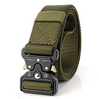 Ремень тактический Assault Belt с металлической пряжкой 125 см Зеленый (3_8116) UM, код: 7888723