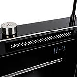 Кухонна мийка Platinum Handmade 7545D PVD чорна "Водоспад" декор, фото 6