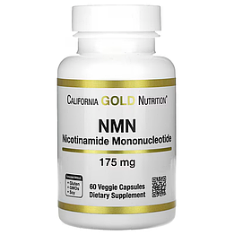 Нікотинамід NMN 175 мг California Gold Nutrition 60 капсул