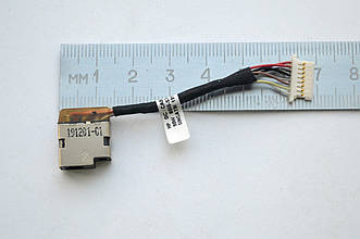 Роз'єм живлення з кабелем для HP PJ1038 (4.5mm x 3.0mm + center pin), 8-pin, 6 см