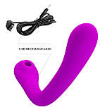Вибратор - Pretty Love Alex Clitoral Sucking Vibrator Purple, фото 4